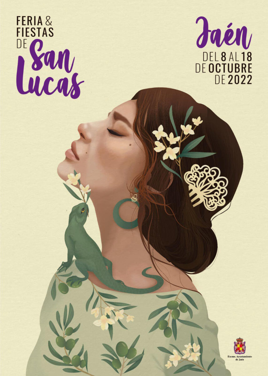 "Flor de octubre" de la diseñadora gráfica jiennense Carmen Perabá